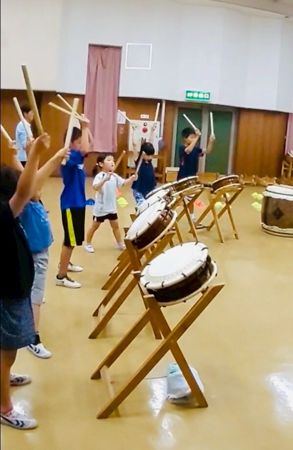 子ども会 和太鼓体験